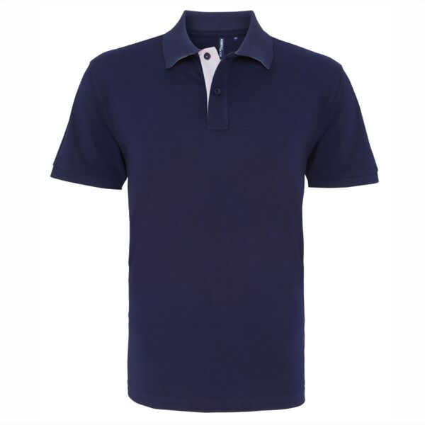 Asquith & Fox Men's classic fit contrast polo AQ012 Men's classic fit contrast polo Thumbnail