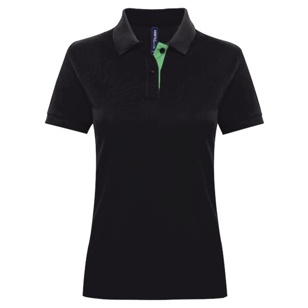 Asquith & Fox Women's contrast polo AQ022 Women's contrast polo Thumbnail